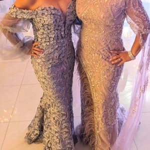 ‼️Terani Couture 231E0515 ‼️ Off-Shoulder Sheer Sleeves Evening Gown size 6